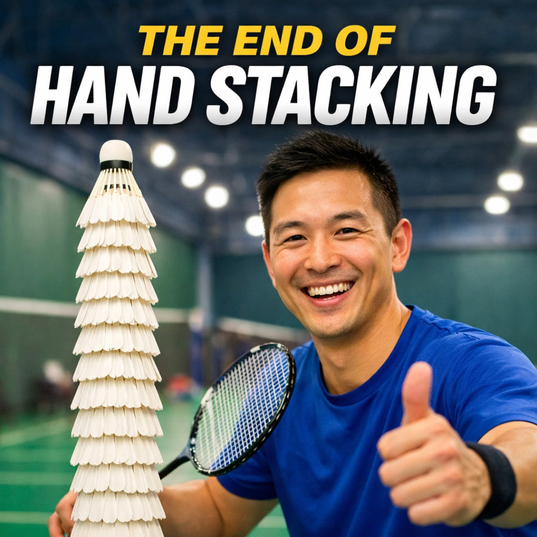Badminton Coaches, clubs, and academies — still stacking shuttles by hand?

STAXX helps turn scattered badminton shuttles into clean stacks quickly and easily.

Scoop. Pour. Shake. Ready.

No motors. No batteries. Just faster training.

Spend less time stacking and more time coaching.

@staxxbadminton

#badminton #badmintoncoach #badmintontraining #badmintonclub #badmintonacademy #shuttlecock #multishuttle #badmintondrills